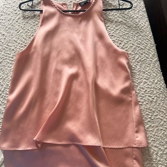Topshop Peach Sleeveless Blouse - Picture 1 of 1